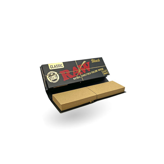 Mortalhas Black Raw Pequenas 1 1/4 c/filtros