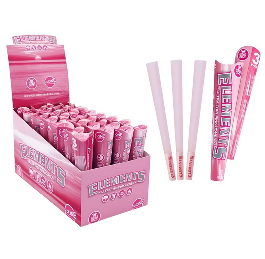 Cones Pré-Enrolados Pink Elements – King Size