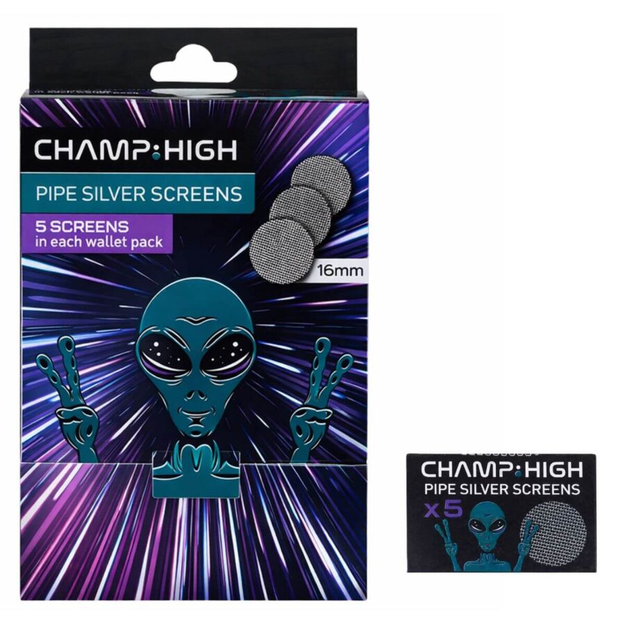 Redes Metálicas Prateadas para Cachimbo Champ High – 16 mm