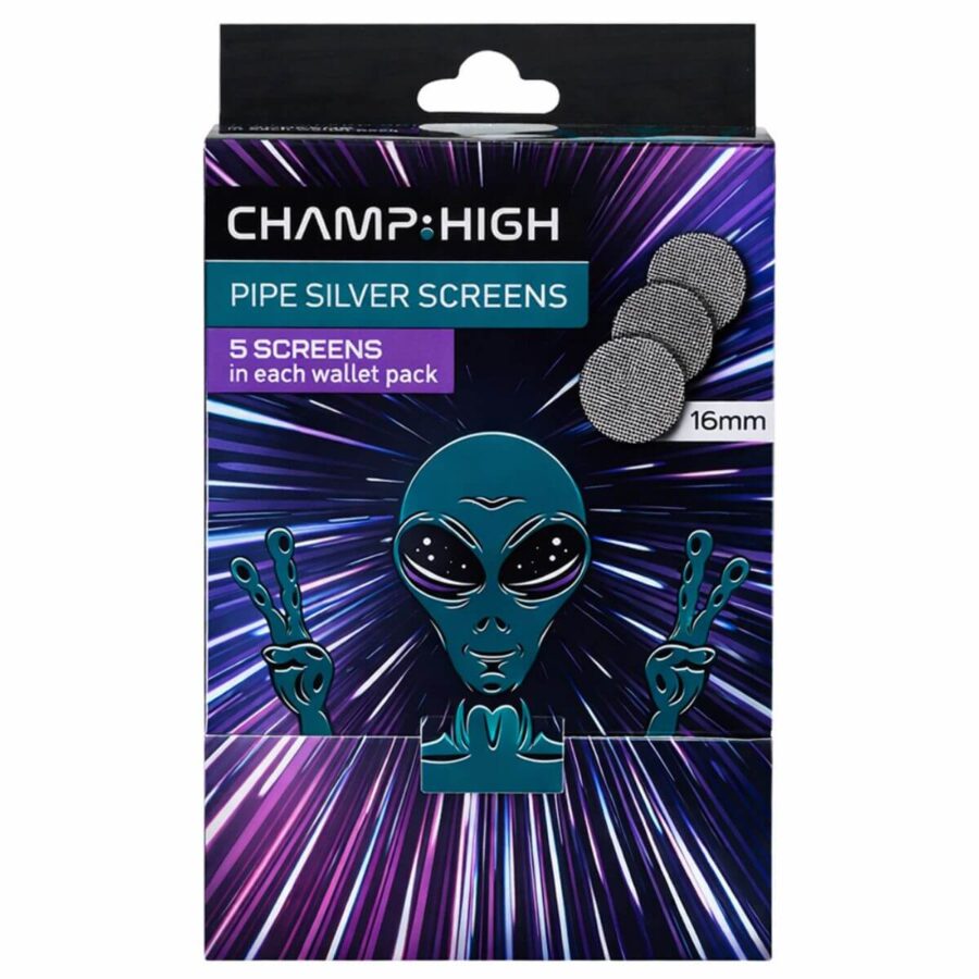 Redes Metálicas Prateadas para Cachimbo Champ High – 16 mm