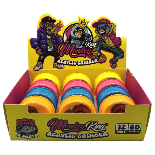Monkey King Grinder de Plástico 3 partes 60mm