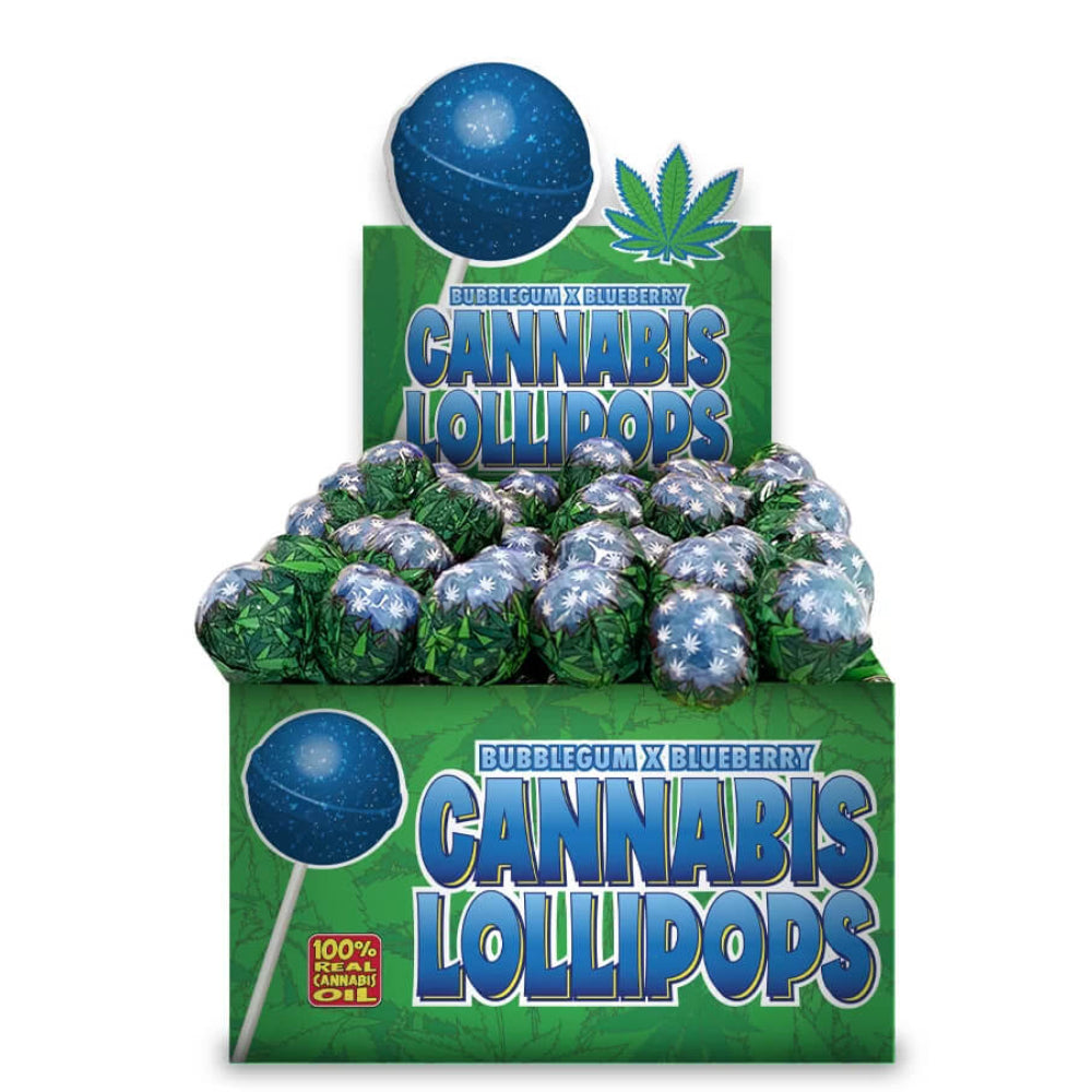 Chupa-Chupas Cannabis Mirtilo