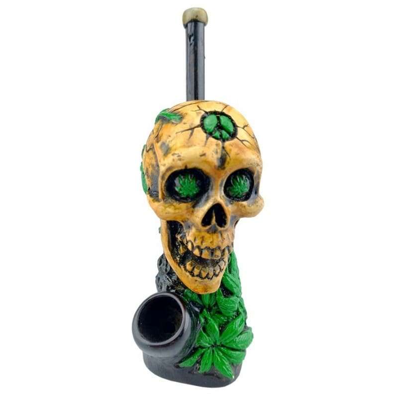Cachimbo em Polirresina MJ Skull Peace – Artesanal Peruano