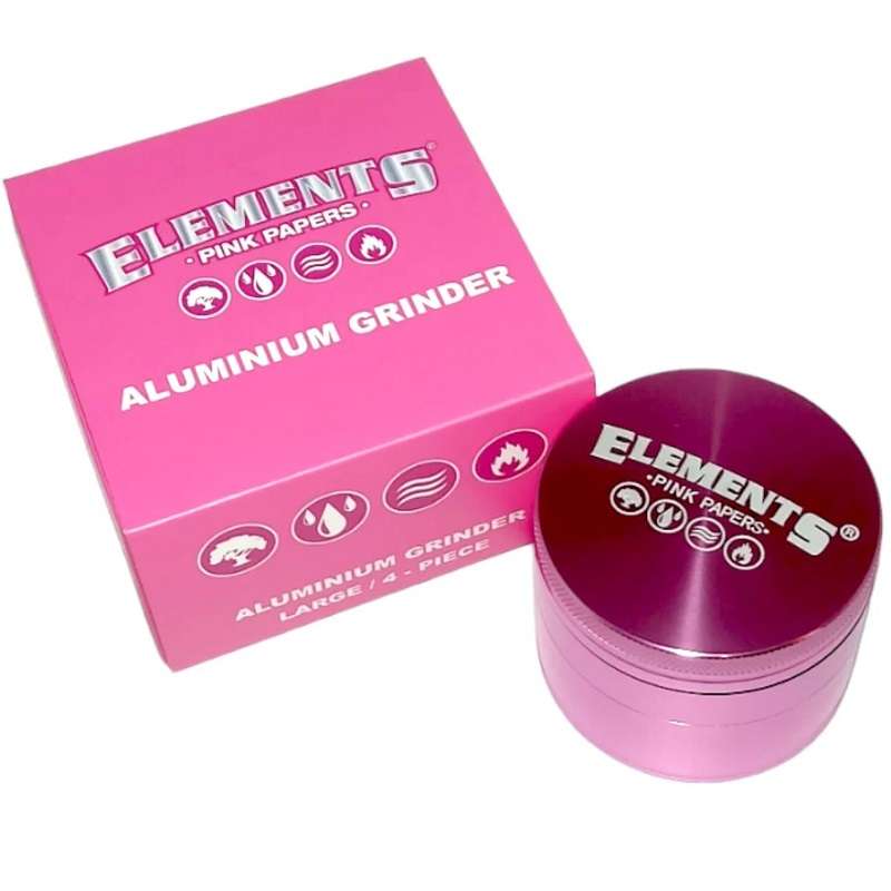 Grinder Elements Pink Aluminum 54mm – 4 Partes (Giftbox)