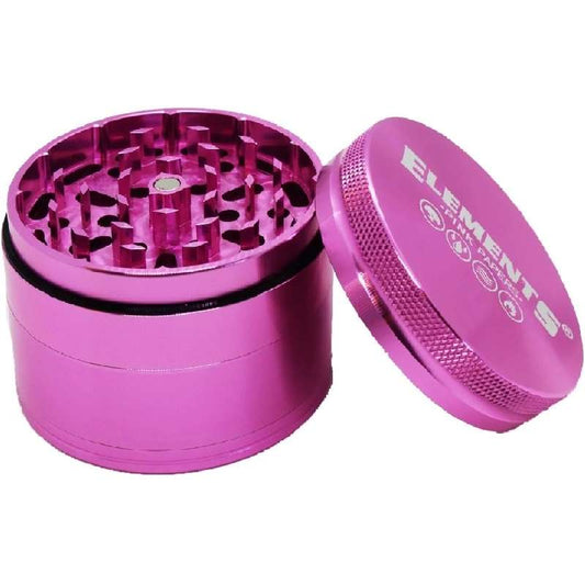 Grinder Elements Pink Aluminum 54mm – 4 Partes (Giftbox)