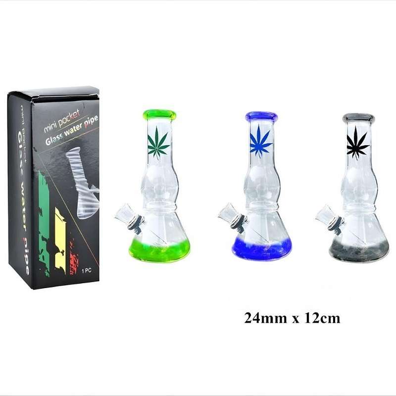 Mini Bongs de Vidro 12 cm
