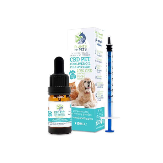 Óleo de Fígado de Bacalhau para Animais 10% CBD e 1% CBG