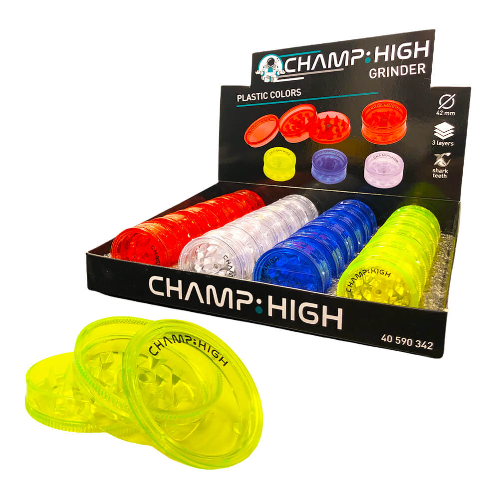 Champ High Mini Grinder de Plástico 3 Parts - 42mm
