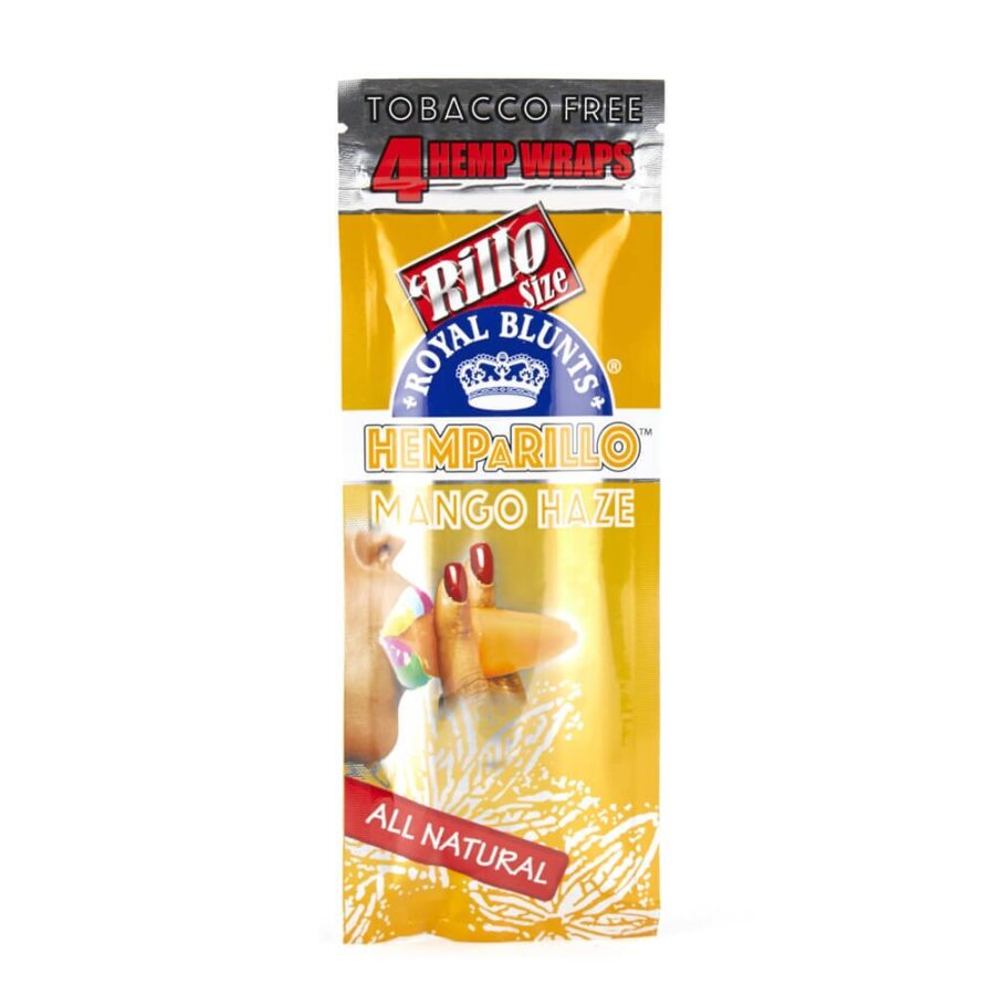 Hemparillo Hemp Wraps Mango Haze – Embalagem com 4 Blunts