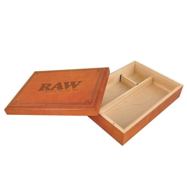 RAW x RYOT Natural Rolling Box em Madeira