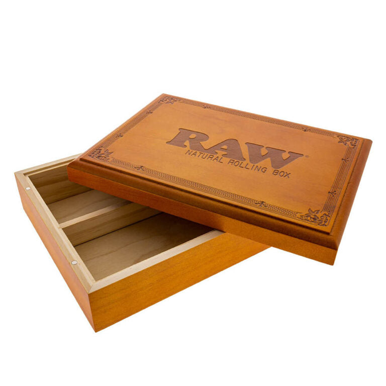 RAW x RYOT Natural Rolling Box em Madeira