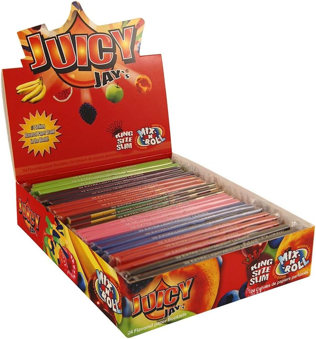 Juicy Jay’s Mix N Roll – Mortalhas King Size Slim Sabores
