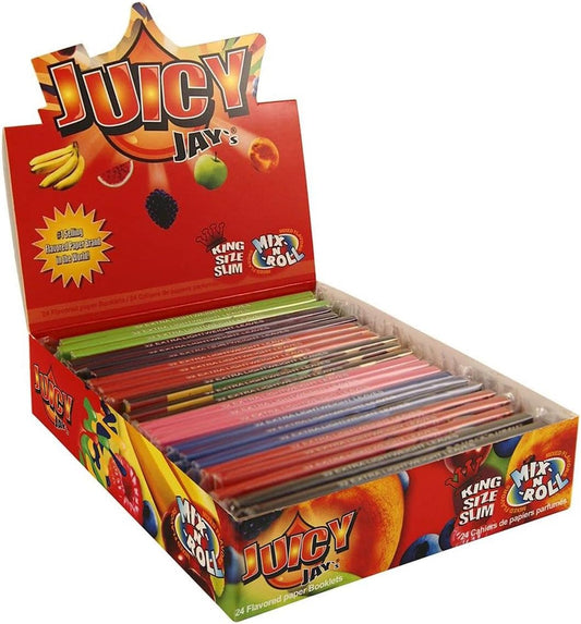 Juicy Jay’s Mix N Roll – Mortalhas King Size Slim Sabores