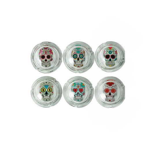 Cinzeiro de vidro “Mexican Skulls”