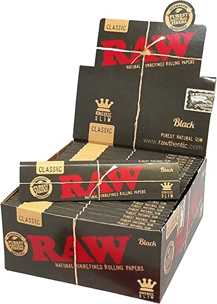 Mortalhas RAW Black King Size Slim