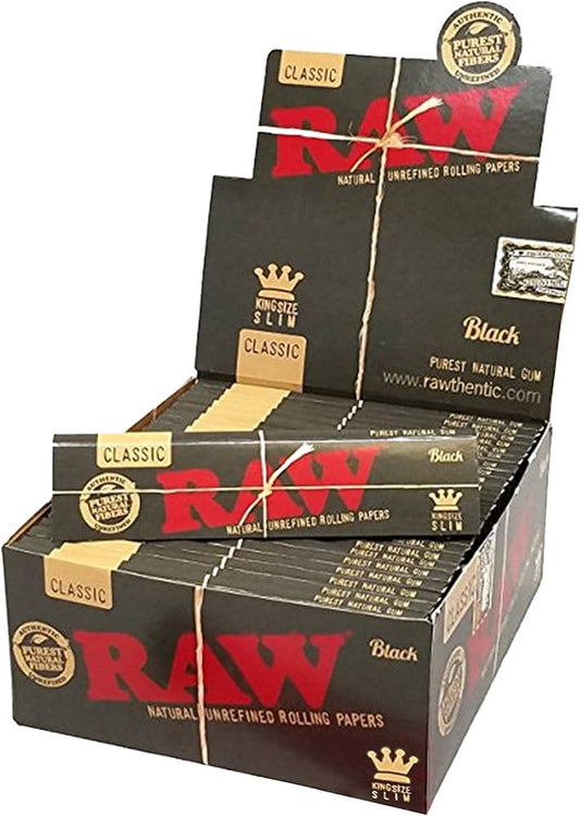 Mortalhas RAW Black King Size Slim