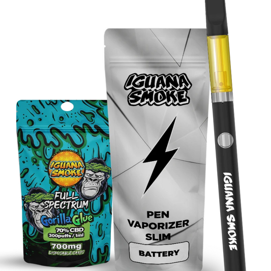 Kit Vaporizador CBD Full Spectrum 70% Gelato 1 ml | Bateria + Cartucho