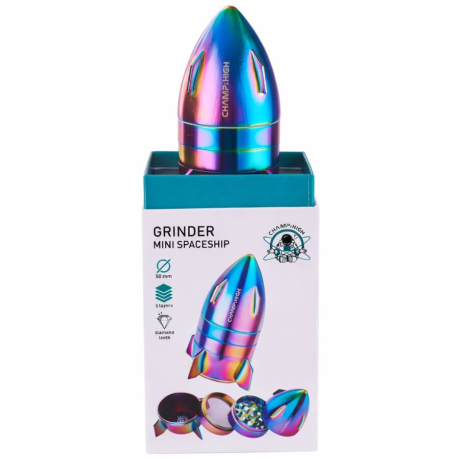 Grinder Champ High Mini Spaceship 50 mm | 4 Partes | Metal | Portuguese Clouds