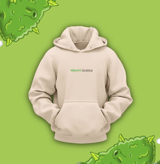 Hoodie Oversized Portuguese Clouds (Preto & Buttercream)