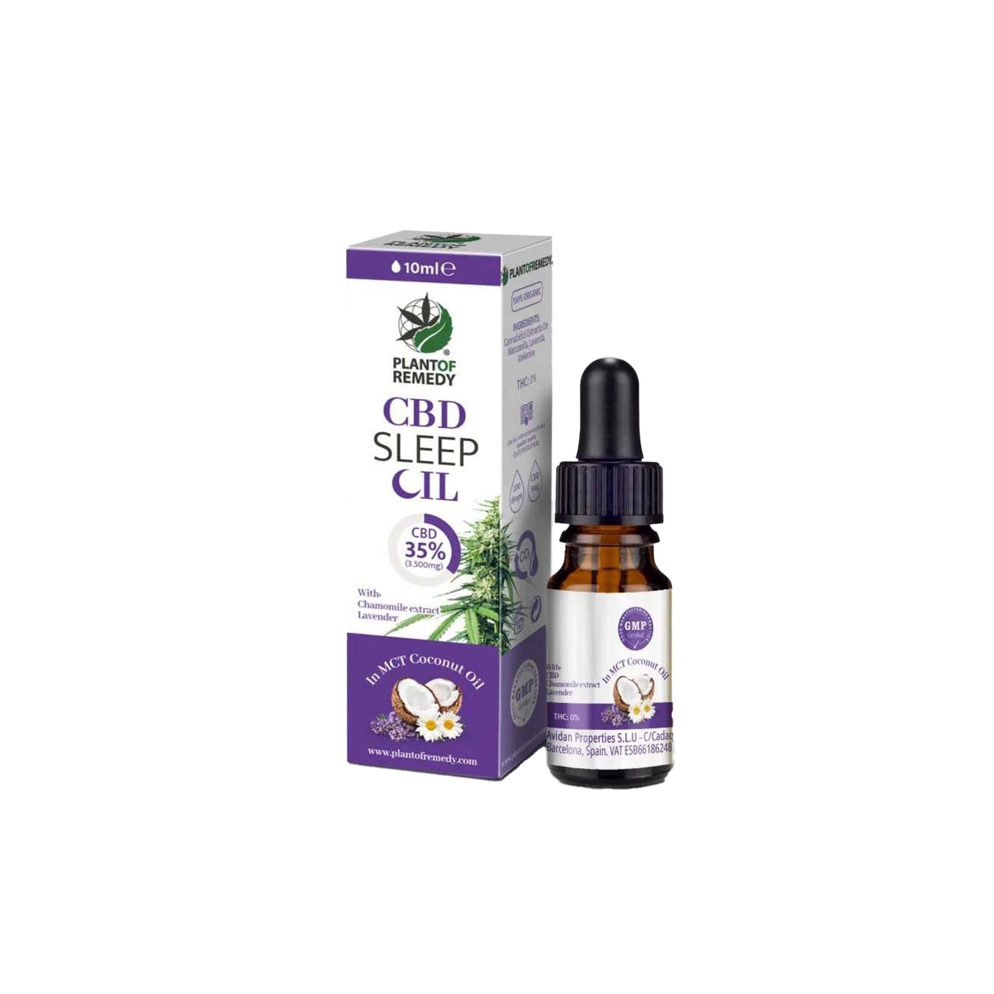 Óleo de Coco 35% CBD Sleep 10ml | Plant Of Remedy