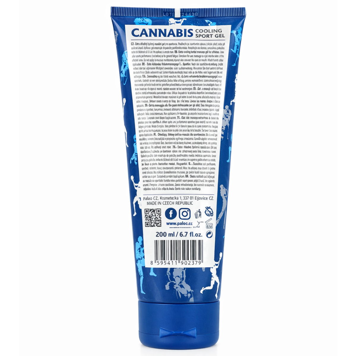 Gel de Massagem Refrescante CBD Sport Forte 200ml Palacio