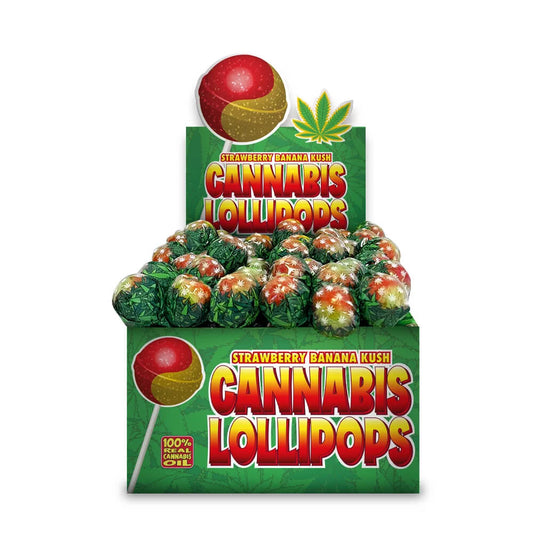 The Hempy Lab Cannabis Lollipops Strawberry & Banana