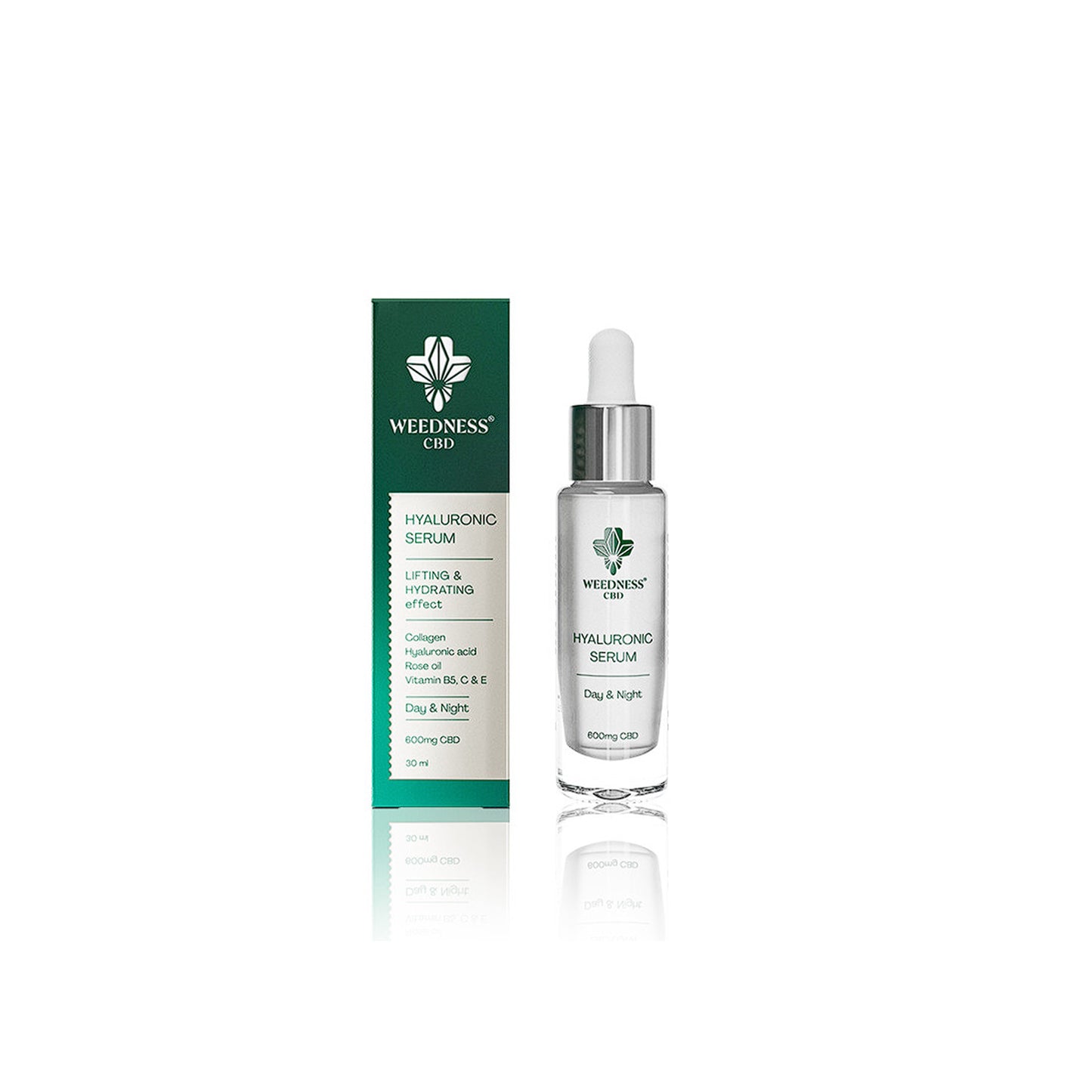 Weedness Hyaluronic Serum com 600mg CBD