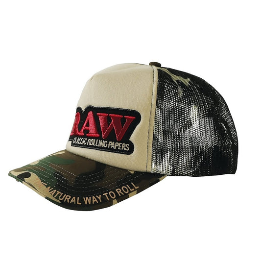 Boné RAW Trucker Camuflado & Bege