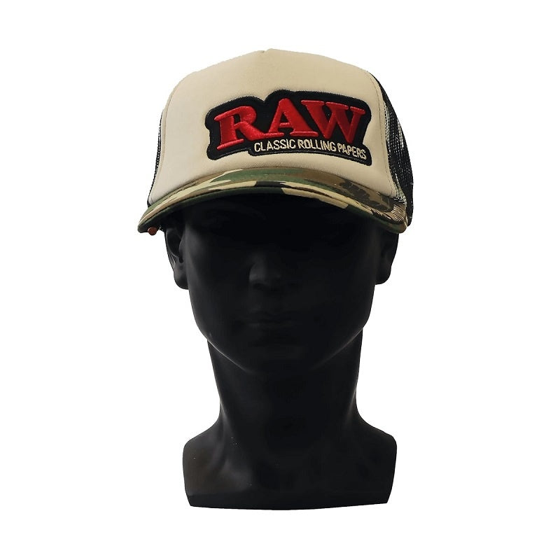Boné RAW Trucker Camuflado & Bege
