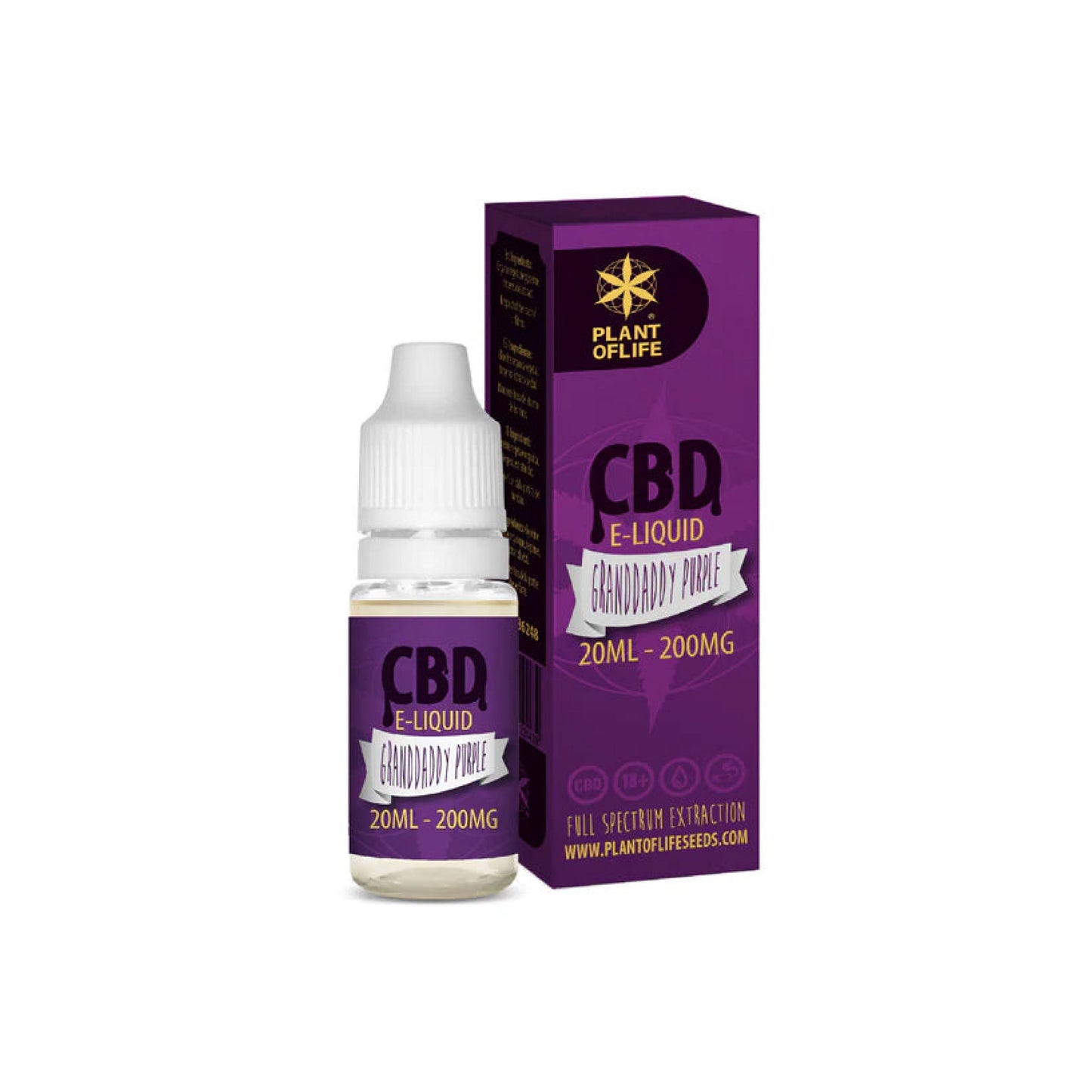 PLANT OF LIFE - 20ML CBD FULL SPECTRUM E-LIQUID 200MG