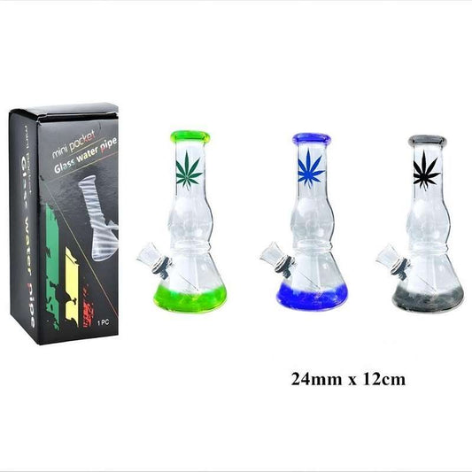 Mini Bongs de Vidro 12 cm