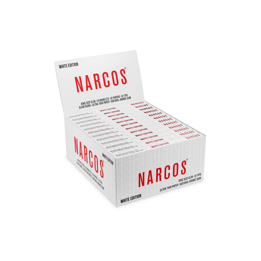 Mortalhas NARCOS KingSize Slim White Limited Edition