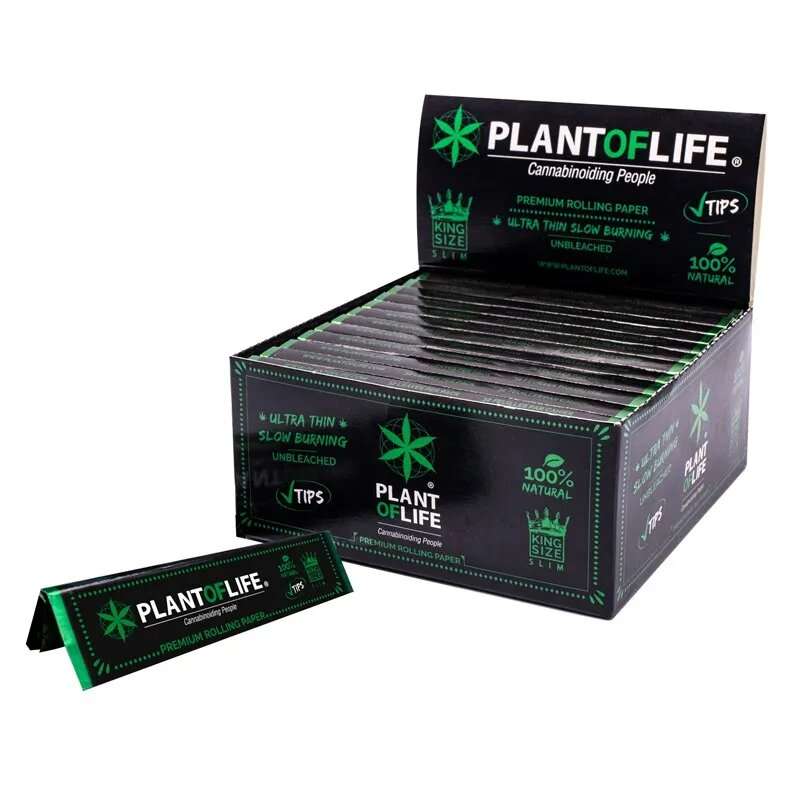 Mortalhas Plant of Life Organic King Size Slim com Filtros