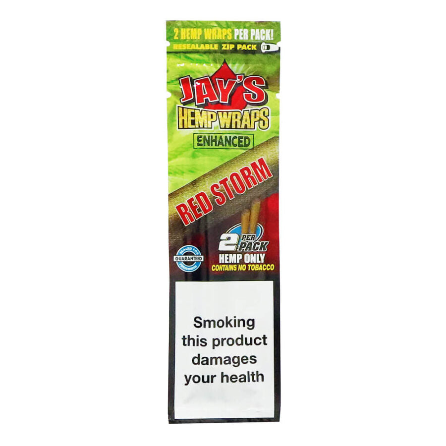 Juicy Jay’s Hemp Wraps Red Storm Cherry Pie com Terpenos Infundidos