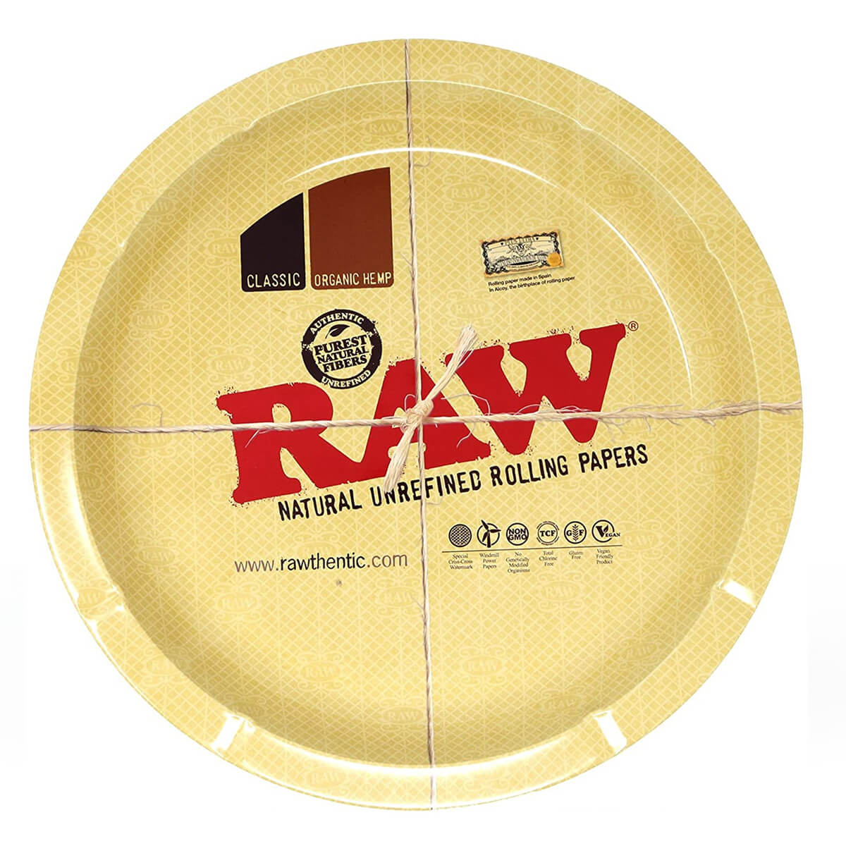 Tabuleiro RAW Redondo em Metal