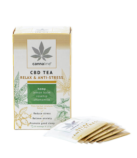 Chá CBD Relax – Infusão Calmante de Cânhamo